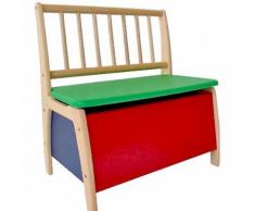 Truhenbank Bambino, Buche teilmassiv, bunt