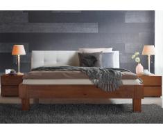 Massivholzbett Bett Valentino Eiche Cognac