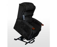 SESSEL MIT AUFSTEHHILFE 2 MOTOREN UND MASSAGE SPLENDOR SCHWARZ