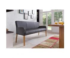 ALFO Polsterbank Sitzbank 123 cm Echtleder Leder Beine aus Buche oder Eiche