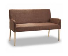 ALFO Polsterbank Sitzbank 123 143 163 oder 183 cm Microfaser Beine aus Buche oder Eiche