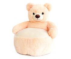 Doudou et Compagnie Ho2675 Stuhl -Bär Stoffspielzeug, beige