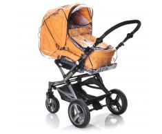 Reer Regenschutz mit Reißverschluss für Kinderwagen transparent