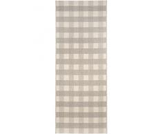 benuta 4053894319273 Küchenläufer Carlton 80x200 cm | Pflegeleichter Teppich geeignet Küche und Andere Wohnräume Teppich, Kunstfaser, Grau, 80 x 200 cm
