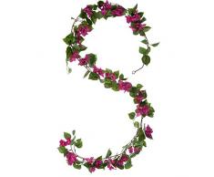 Mica decorations 905424 Bougainvillea Girlande L180B18H10 Rosa Kunstpflanze, Polyester, 180 x 18 x 10 cm