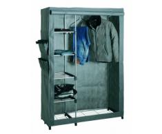 HAKU Möbel 44340 Standgarderobe 116 x 50 x 173 cm, alu / grau