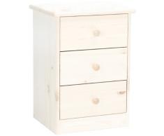 Steens 17800313 Nachttisch Mario 57 x 42 x35 cm Kiefer massiv, white wash