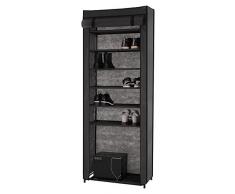 iKayaa 7 Schicht Staubdichtes Schuhregal Schuhschrank Regale 158 x 61 x 29 cm INS20076