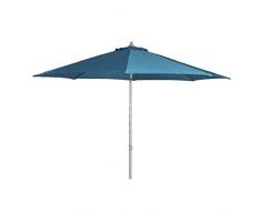 Siena Garden 747432 Sonnenschirm Push Up, Aluminiumgestell silber, Bezug Polyester petrol, ø 300 cm