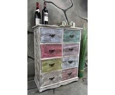 Livitat LV1008 Kommode, Holz, weiÃ, 33 x 60 x 78 cm