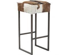 Kare 80203 Barhocker Country Life Möbel, Stoff, weià / braun / grau, 35 x 35 x 74 cm