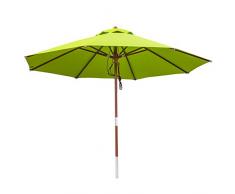 anndora 300012 Sonnenschirm, apfelgrün, 300 cm rund, Gestell Holz, Bespannung Polyester, 9.5 kg