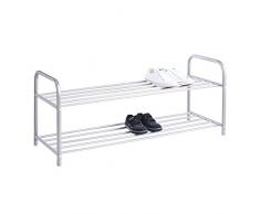Zeller 13121 Schuhregal. Alu-Finish 93 x 35 x 38 cm