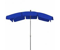 Siena Garden 338166 Sonnenschirm Tropico Bezug blau Gestell anthrazit 210 x 140 cm