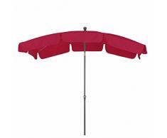 Siena Garden 215717 Sonnenschirm Tropico, 210 x 140 cm, UV 50 plus, Gestell anthrazit, Polyester, rot
