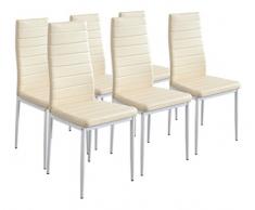 Albatros 2707 Milano 6 x Esszimmerstuhl, beige