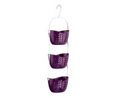 Premier Housewares 1601486 3-Tier Dusche Caddy, purple
