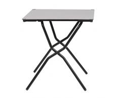 Lafuma Gartentisch, 68x64 cm, Klappbar, Wetterfest, Anytime Titan, Schwarz/Hellgrau, LFM2590-7237