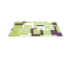Hanse Home 102015_80x150 Teppich Läufer Bettumrandung Brücke, Polypropylen, grün braun creme, 80 x 150 x 0.9 cm