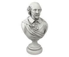 Design Toscano William Shakespeare, Skulpturale Büste für den Schreibtisch