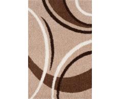 Lalee 347121038 Designer Hochflor Shaggy Teppich / Weich / Muster : Streifen und Wellen / TOP Preis / Beige / Grösse : 160 x 230 cm