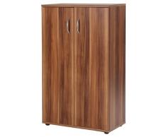 Germania 0984-88 Aktenschrank mit Doppeltür GW-Power in Walnuss-Nachbildung, 69 x 110 x 34 cm (BxHxT)