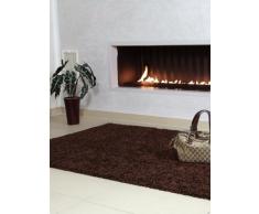 benuta Shaggy Hochflor Teppich Swirls Braun 160x230 cm | Langflor Teppich für Schlafzimmer und Wohnzimmer