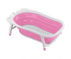 Ferplast 85348023 Badewanne DOG SPLASH, für Hunde, 81,5 x 46,5 x 23 cm, rosa-weiss