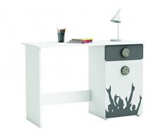 Demeyere 401607 Schreibtisch, Spanplatte, weiss, 113 x 49,9 x 76,2 cm