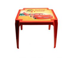 Progarden 945 Kindertisch Tavolo Baby Cars, Vollkunststoff, 50 x 55 x 45 cm, rot