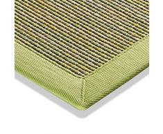 Teppich Sisaloptik Outdoor Flachgewebe modern Küchenteppich grün beige natur, verschiedene GröÃen, Variante: 67 x 133 cm