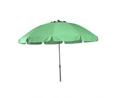 Siena Garden 983076 Sonnenschirm Tropico Ã250cm Stahl-Unterstock anthrazit 10 Stahlstreben, Polyester 180g/m² limette UPF 50+
