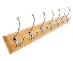 Bamboo World JP150717 Garderobenleiste, Bambus, natur, 87 x 8 x 1,8 cm