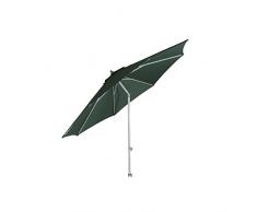 Siena Garden 336876 Sonnenschirm Push Up, Bezug grün Gestell silber 300 cm