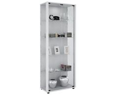 VCM 906121 Standvitrine Verona mit LED-Beleuchtung, weiÃ