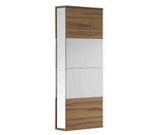 BFK Möbel Collection 393112 Dielenschrank Ergon, 34 x 72 x 200 cm, kernbuche, wachseffektlack