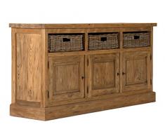 massivum Sideboard Caracas 190x90x50 cm Teak natur gebeizt