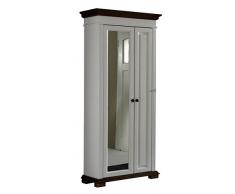 BFK Möbel Collection 39104 Dielenschrank Bonita, 41 x 87 x 200 cm, astfichte, weiÃ