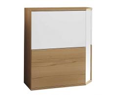 BFK Möbel Collection 393104 Schuhschrank Ergon, 40 x 88 x 103 cm, kernbuche, wachseffektlack