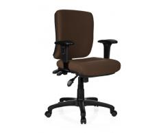 hjh OFFICE 702240 Bürostuhl Drehstuhl ZENIT BASE Stoff braun, dicke feste Polsterung, individuelle Verstellmöglichkeiten, höhenverstellbare Armlehnen, Schreibtischstuhl ergonomisch, Büro Sessel