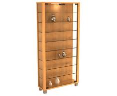 VCM Standvitrine Lumo Maxi - ohne Beleuchtung Buche