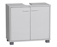 Wohnling WL1.344 Bad Waschbecken Unterschrank 60 x 55 x 30 cm 2 Türen, weiÃ