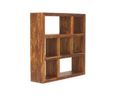 massivum Regal Cube 138x138x35 cm Palisander braun gewachst