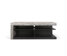TemaHome 9000.638800 Detroit TV Tisch Lowboard Wabekonstruktion, 130 x 45 x 45 cm, betonfarbig