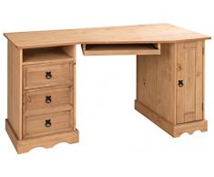 Mercers Furniture Corona Ecke Computer Schreibtisch, Holz, antique wax, 140 x 65 x 78 cm
