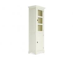 massivum Vitrine Catana 66x207x47 cm Pinie weià lackiert