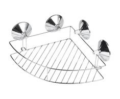 Douceur d intérieur 6 asb258 chrom Eck Dusche Caddy mit Saugnäpfen