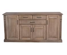 BFK Möbel Collection 705007 Wandspiegel, 140 x 90 x 7 cm, eiche teilmassiv, castellfarbig