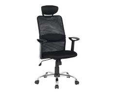 EUROSILLA Oxford Chefsessel Schreibtisch, 116Â x 60Â x 62Â cm, Schwarz