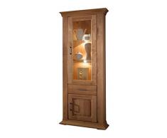 BFK Möbel Collection Beverly Vitrine Holz braun 38x70x200 cm